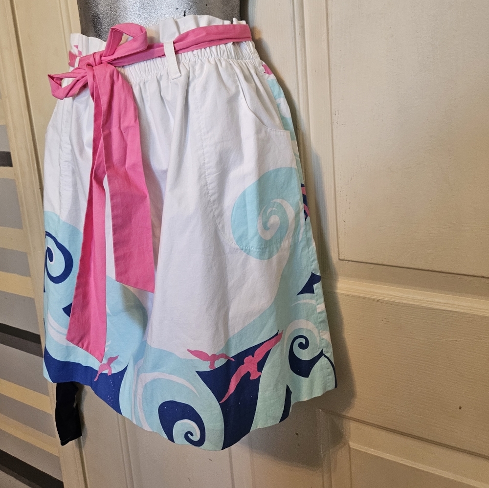 Lilly Pulitzer  Avery Ride the Wave Seagulls skirt - Picture 2 of 8